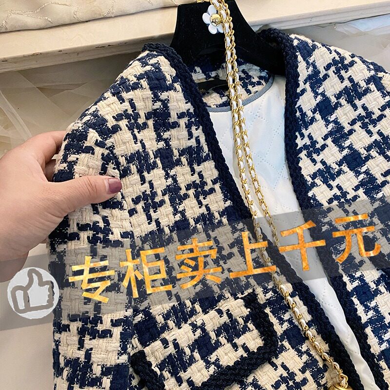 Brand discount cut label female big-name withdrawal cabinet European goods Korean short coat retro small Hong Kong style woolen coat