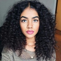 Black Afro Wig Slim Black African Hair Cover Ladies Non-mainstream Long Curly Hair Cover Hair Wig