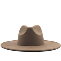 Camel cowboy hat western male khaki big brim big brim jazz hat Tibetan top hat European and American retro hat cap