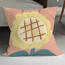 Sofa cushions Pillow Upper Class Sunflower Hand-painted Vase Ins Wind oil painting Decoration Nordic Little Fresh