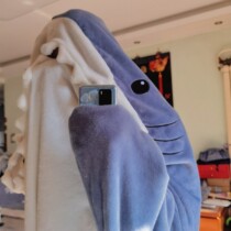 Shark Sleeping Bag Sand Sculpture Summer Thin Adults Single Cute Day Style Dormitory Flannel Air Conditioning Lunchtime Blankets