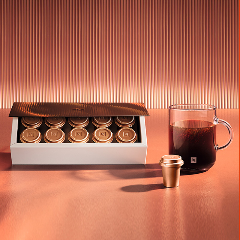 Nestlé Nespresso Nespresso Crystal Instant Coffee Latte American Freeze-Dried Coffee 10 Pieces/Box