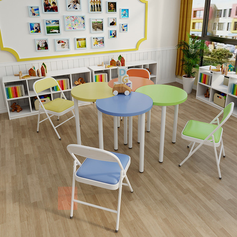 Reading Room Training Table Fine Art Painting Free Composition Splicing Lesson Table And Chairs Group Activities Coaching Class Color and chairs