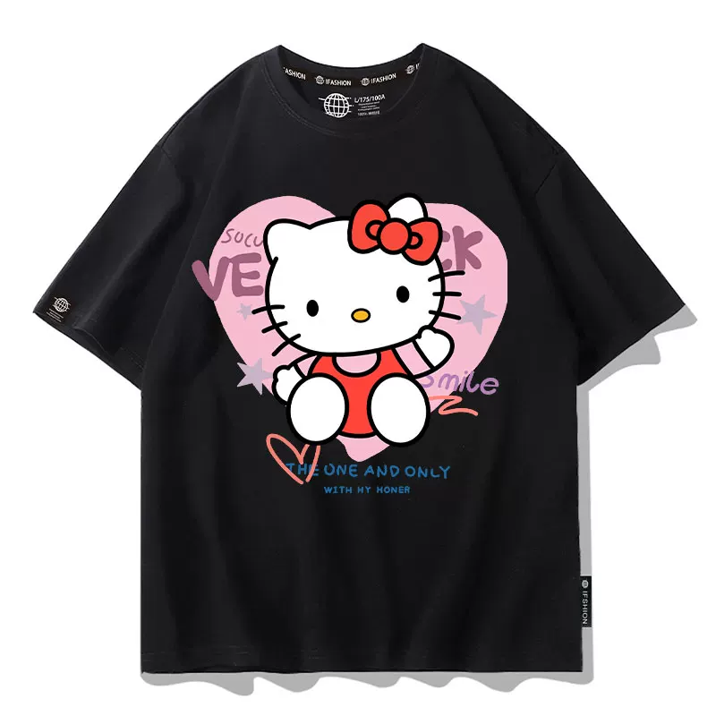 Sanrio, Hello Kitty, летняя футболка с коротким рукавом