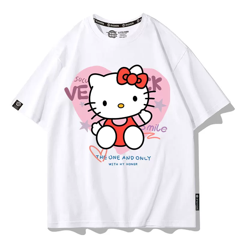 Sanrio, Hello Kitty, летняя футболка с коротким рукавом