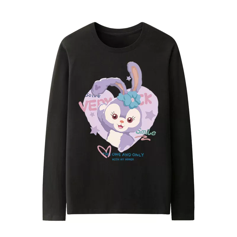Кроссоверний тениска Disney женская с длинным рукавом осень Lina Belle Stella костюм девочек Duffy Shirley Mei одежда