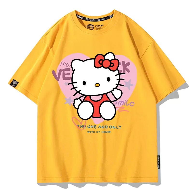 Sanrio, Hello Kitty, летняя футболка с коротким рукавом