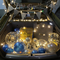 Car trunk romantic decoration lover surprise 5201314LOVE creative gift to commemorate birthday