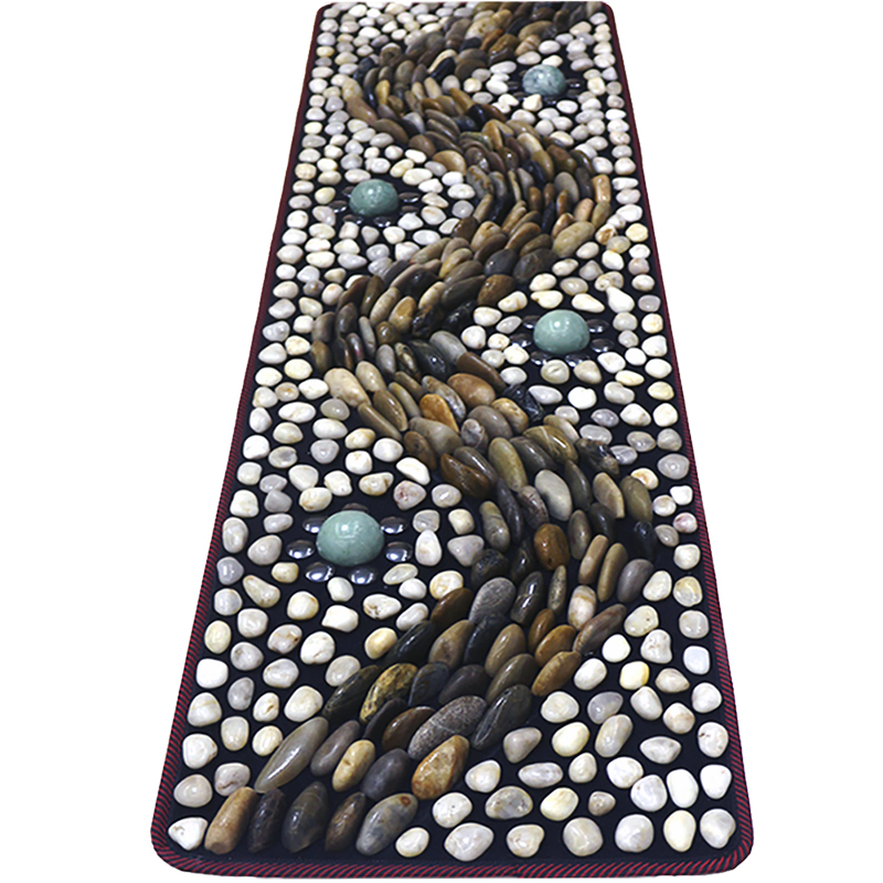 Upright Magnet Jade Ball Natural Goose Pebble Plantar Massage Cushion Stone Finger Press Board Fitness Rain Flower Stone Foot footpath-Taobao