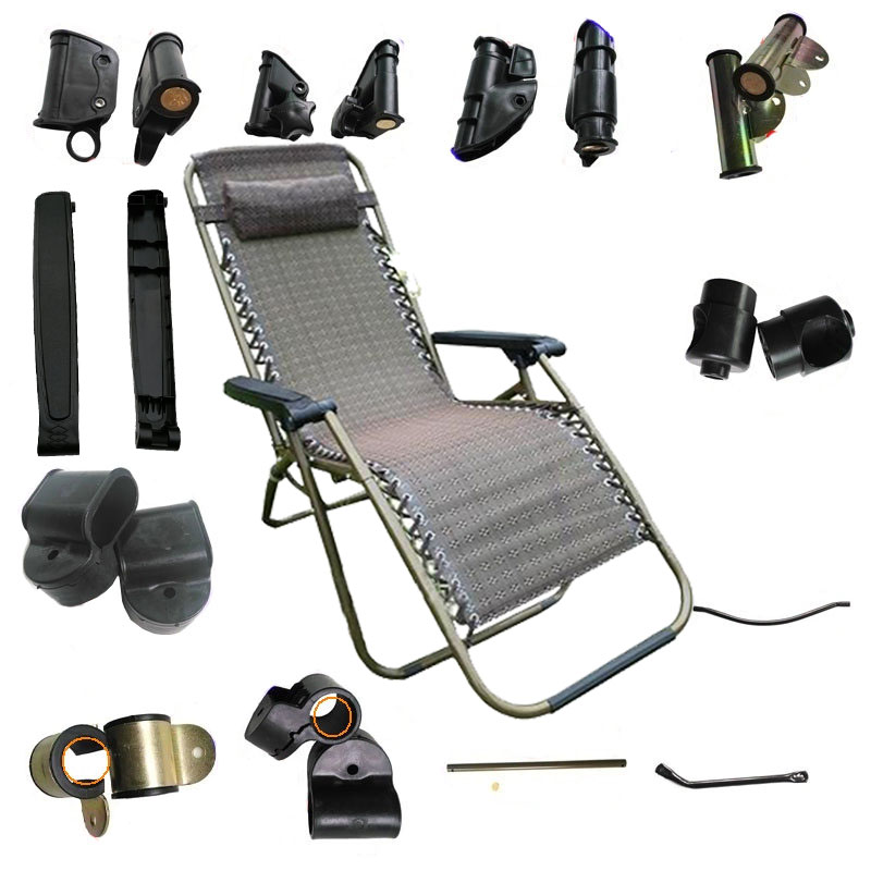 Folding chair leaning on chair plastic accessories Lying Chair Parts Armrest catch Connection buckle Lying Chair Accessories Big Full Brake Afternoon-Taobao