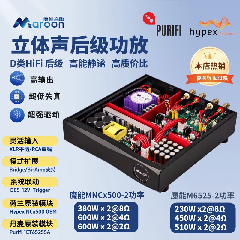 Magic Audio Hifi Power Amplifier Class D Purifi Hypex Original 1Et6525Sa 7040Sa Ncx500 Magic Audio Hifi Power Amplifier Class D Purifi Hypex Original 1Et6525Sa 7040Sa Ncx500