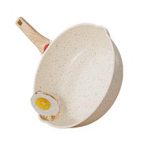 Non-stick pan frying pan medical stone Home frying pan flat bottom pan not stained with frying pan Induction Cookware Gas Oven special 939