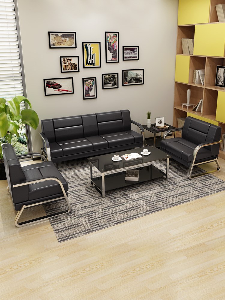 Office sofa tea table with tea tea combination Business Small improvised cover office Guest Area Minimalist modern-day