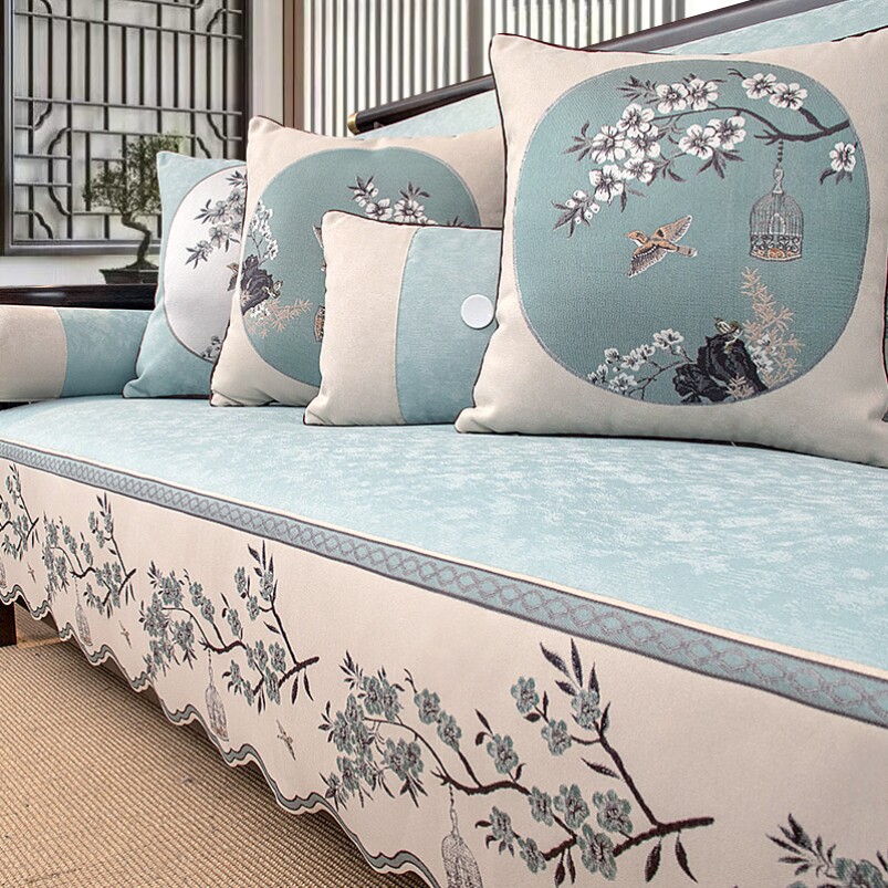 Spring Autumn Chair Cushions All Season Universal Solid Wood Sofa Cushions Fashion style 2021 New upscale non-slip chair cushion 