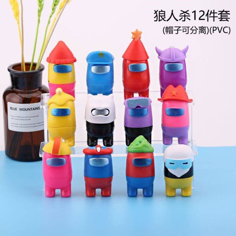 Among Us Game Space Werewolf Kill 12 Birthday Cake Decorations Solid Cross Border Amazon Model