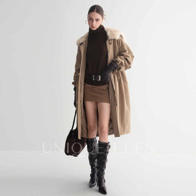 Unique'Eees【Angel Wings】Parker Long down Jacket U5502305