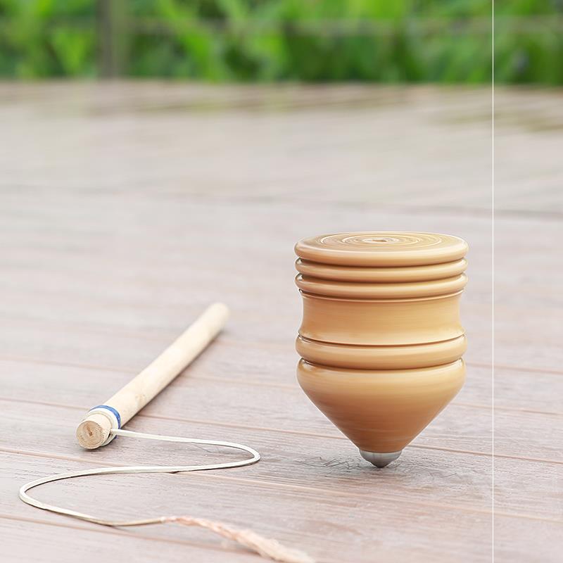 Competition special top toy large full wood with whip suitable for elderly people to play in the gym The new big number of the gym