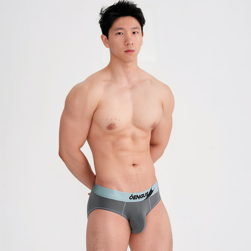 【Lulu Same Fabric】Oengus Yellow, Gray, White Men's Briefs, Sexy, Sporty, Absorbent, Breathable 【Lulu Same Fabric】Oengus Yellow, Gray, White Men's Briefs, Sexy, Sporty, Absorbent, Breathable