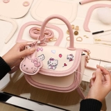 Плетеная клубника, демисезонный набор материалов, сумка через плечо, DIY, подарок на день рождения