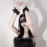 Сексуальная цепь с бантиком, браслет для влюбленных, повязка для глаз, комплект