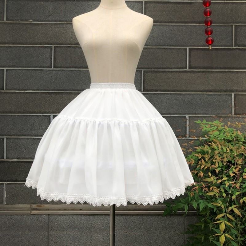 Skirt Summer Daily cosplay Spring Summer Cool Fish Bone lolita Adjustable Violent Pettress Soft