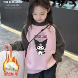 Зимняя утепленная толстовка, мультяшный лонгслив, термобелье, пуховик, в корейском стиле, подходит для подростков