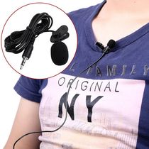 Portable 1 5m Lavalier Mini Microphone Condenser Clip-on Lap