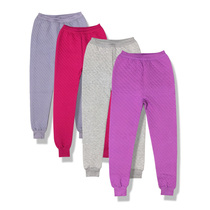 Three-gun middle aged men and women triple laminated cotton warm pants plus hypertrophy yard all-cotton thin cotton pants with high waist lining pants autumn and winter