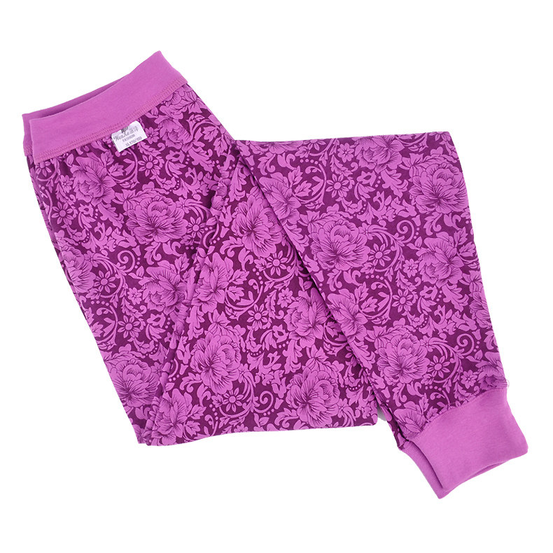 Three guns plus fertilizer plus size pure cotton middle-aged and elderly women's sanitary pants loose cotton mother sanitary pants high waist deep file one piece