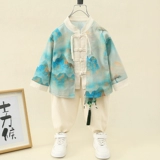 Детское ханьфу, костюм мальчика цветочника, элитный детский этнический комплект для мальчиков, китайский стиль