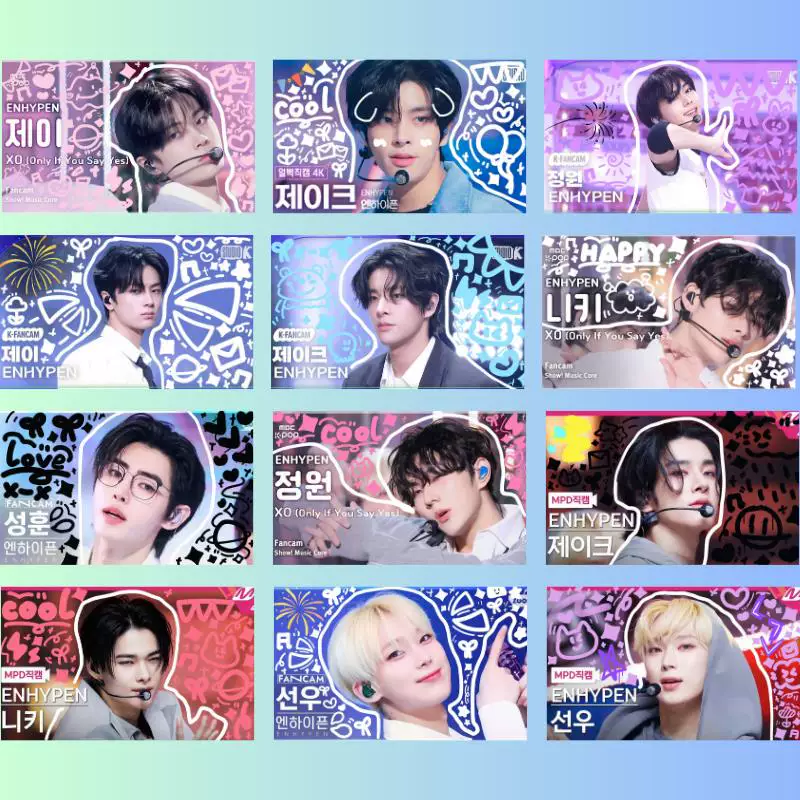 Новый ENHYPEN Graffiti Wind Card 50 Park Успешный Шан Шанью_stage Супер Чистый Same Sipid Small Small