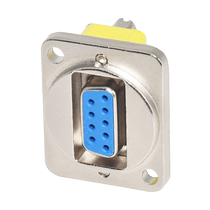 D type RS232 module 9-pin serial port straight-through docking DB9 socket female to female male connector 86 panel information box