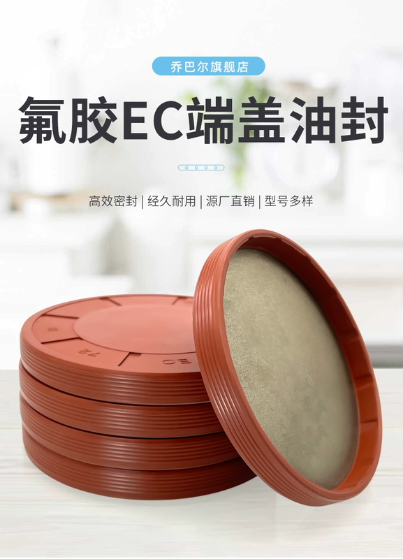 Cao su Flo EC cuối nắp giảm tốc phớt dầu chịu nhiệt độ cao đường kính ngoài 8-290 Dingqing VK loại vòng đệm kín bụi cung cấp gioăng phớt thủy lực phớt thủy lực nok