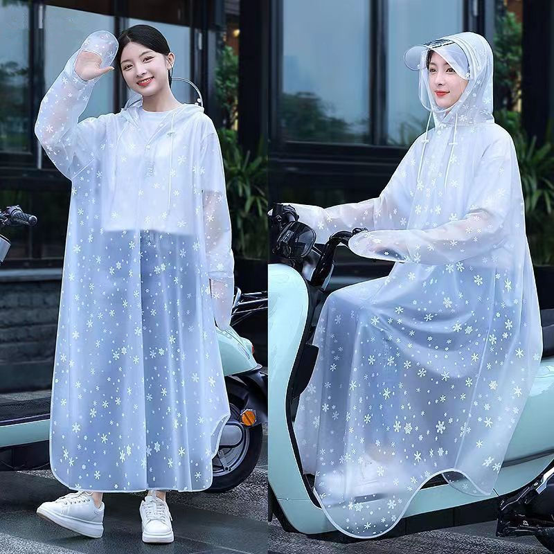 Transparent Raincoat, Long, Full-Body, Heavy Rain Protection, Single-Person, Women's Waterproof Rainwear, Electric Bicycle, Adult Rain Poncho Set Transparent Raincoat, Long, Full-Body, Heavy Rain Protection, Single-Person, Women's Waterproof Rainwear, Electric Bicycle, Adult Rain Poncho Set