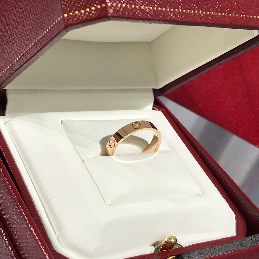 Zhou Dafu Star 18K Rose Golden Couple to Ring Love Classic Color Gold AU750 Ring Vegetarian Ring Men And Women Wedding Ring