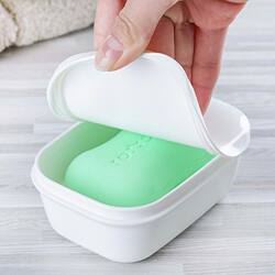 Japanese-Style Soap Box with Lid, Travel Creative Soap Box, Portable Bathroom Draining Soap Box, Handmade Soap Box