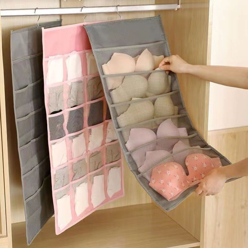 Hanging Dormitory Double-Sided Underwear, Socks, Bra Storage Rack, Wardrobe-Style Large-Capacity Storage Rack Hanging Dormitory Double-Sided Underwear, Socks, Bra Storage Rack, Wardrobe-Style Large-Capacity Storage Rack