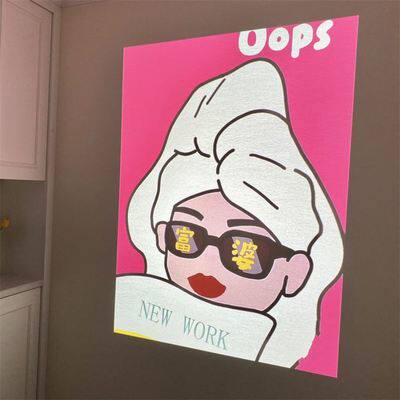 2022 projection lamp atmosphere New Year's Eve New Year's Eve New Year's Eve New Year's Eve New Year's Eve Decorative Backwall Layout Photographic Props Projection