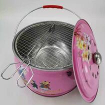 Portable Carbon Furnace Indoor Home Rural Outdoor Heating Baking Fire Stove Burning Charcoal Honeycomb Coal Burning Fire Basin Small Number