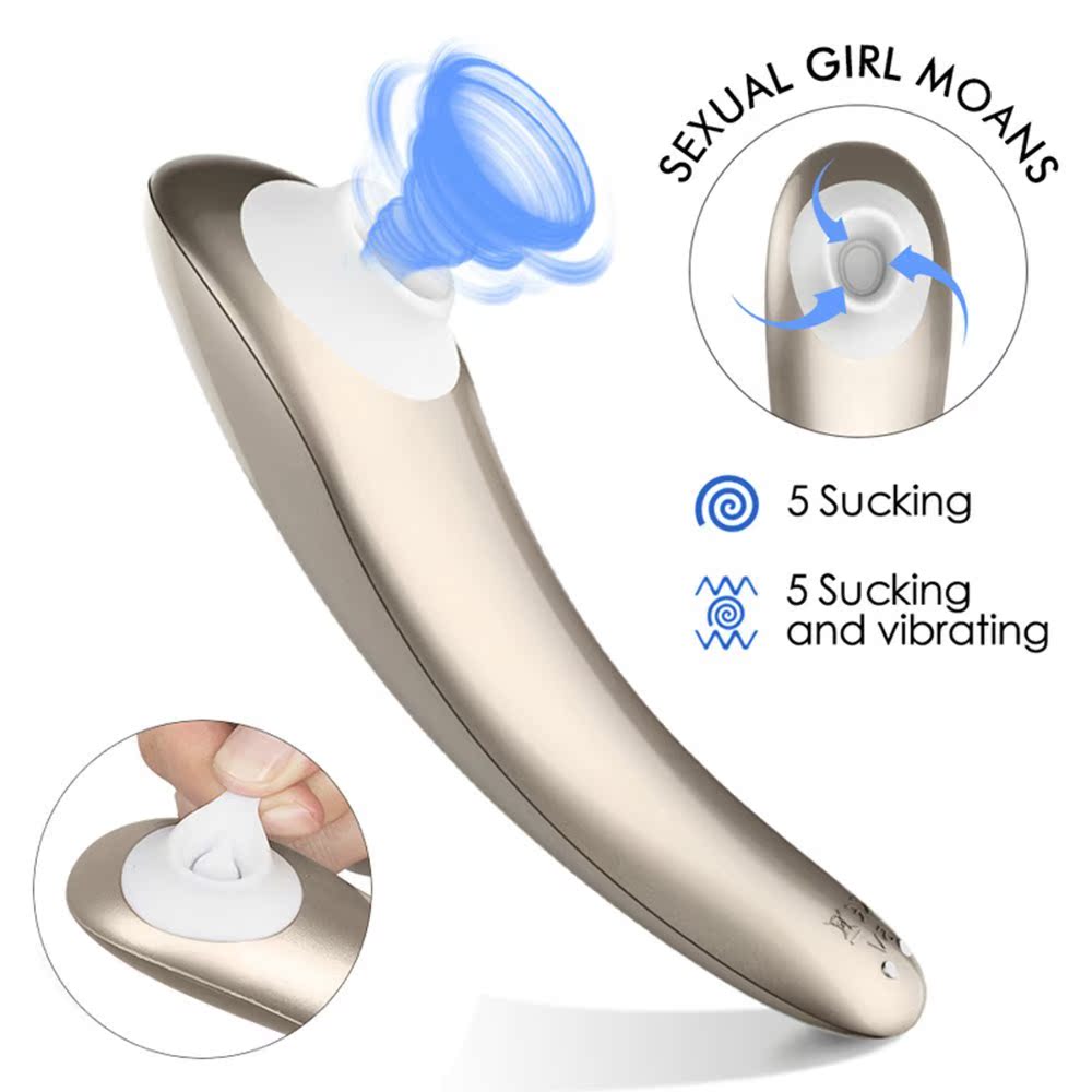 Female masturbation clitoris sucker vibrator tongue vibratio
