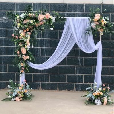 Wedding hotel scene wedding decoration gate welcome area scene layout table wedding arch outdoor countryside