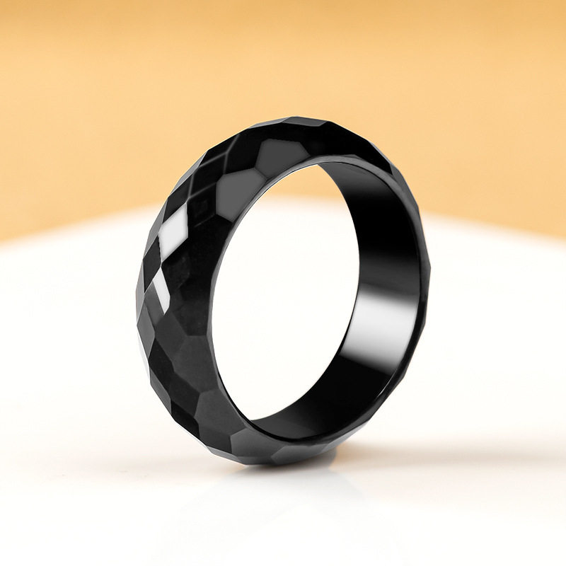 Authentic natural A-grade jadeite ink jade ring for men and women couples ring jade ring hand jewelry jade