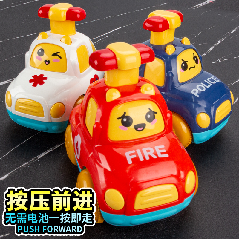Children's inertial back car 2 boys pressed car Yizhi 41 6 years old and half baby toys 1 to 3 resistant to 5
