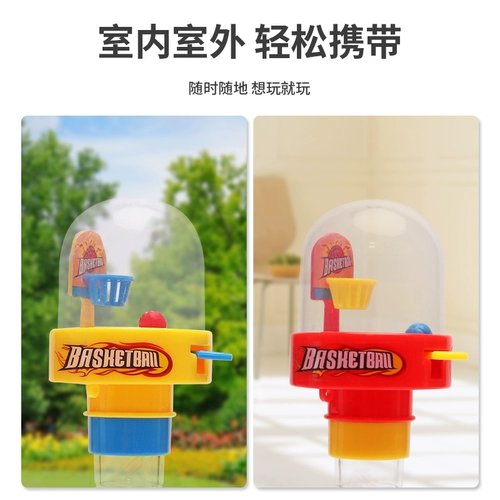 Детская головоломка и забавный пальцем мини -стрелок прессайте баскетбольную сеть Red Creative Shoot Candy Machine