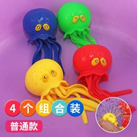 Обновлено и включает в себя 4 куска брызгающего водой осьминога [красный, желтый, синий и зеленый].