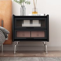 Beimunnan Internet celebrity Nordic solid wood bedside table modern simple creative storage cabinet light luxury small apartment bedroom bedside