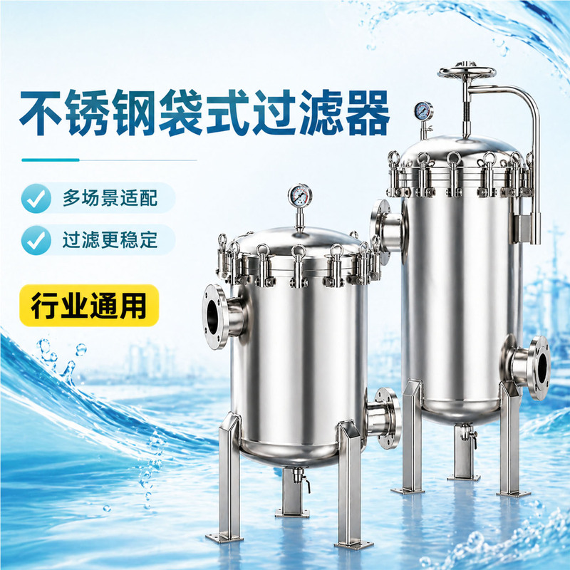 304 Stainless Steel Bag Filter Industrial Water Tap Water Security Sewage Treatment Large Flow Precision Filter 304 Stainless Steel Bag Filter Industrial Water Tap Water Security Sewage Treatment Large Flow Precision Filter