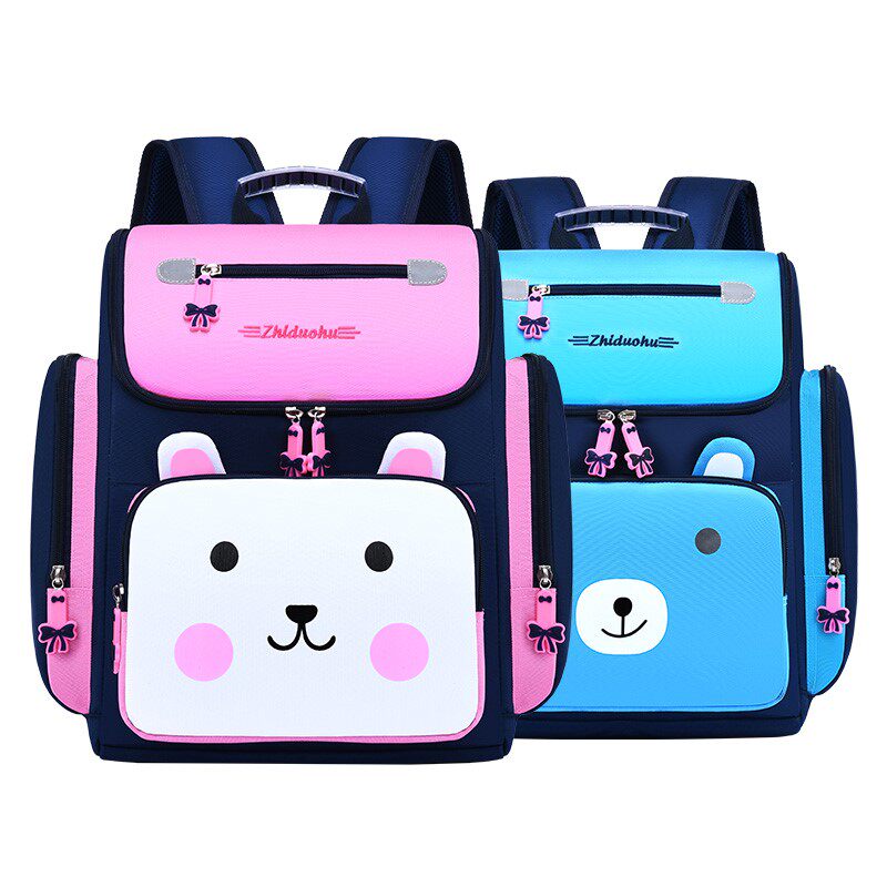 Zhiduo Fox Kindergarten Children's Schoolbag Female 1 to Third Grade 2 Girl Princess Backpack to Reduce Burden