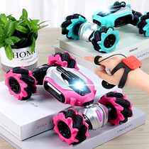 Oversized child remote control car gesture inductive deformation remote control car toy car to charge four-wheel drive the more wild car