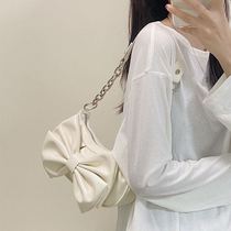 Summer bag bag female slug bag 2021 new butterfly bow original crowd under armpit wrinkle cloud bag bag